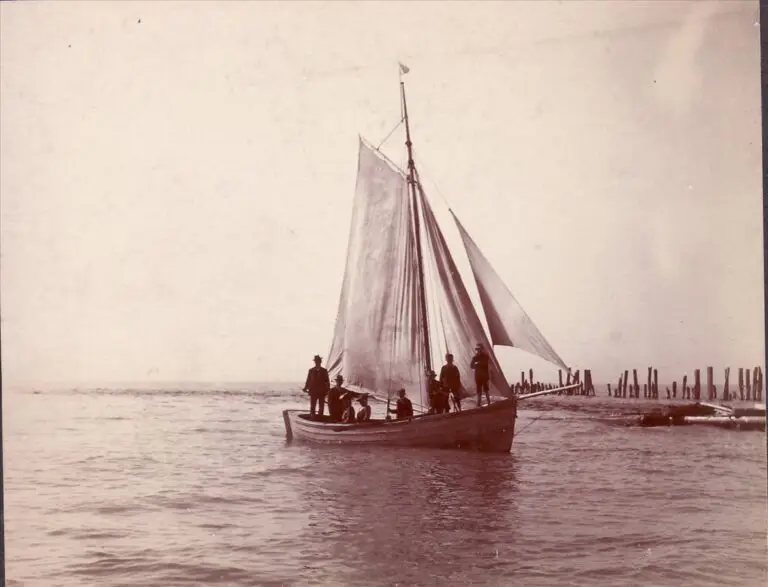 Cutter rigged Mackinaw Boat-Leland, MI. c. 1900